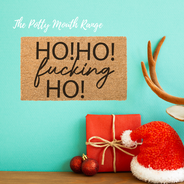 Ho Ho F%&^% Ho Doormat - Unicorn Fart Productions